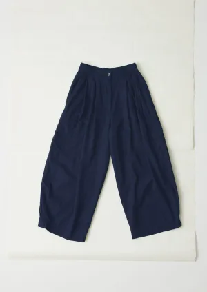 Dynamic Motion Comfy Wardrobe Cotton Twill Wide Leg Pants | Indigo