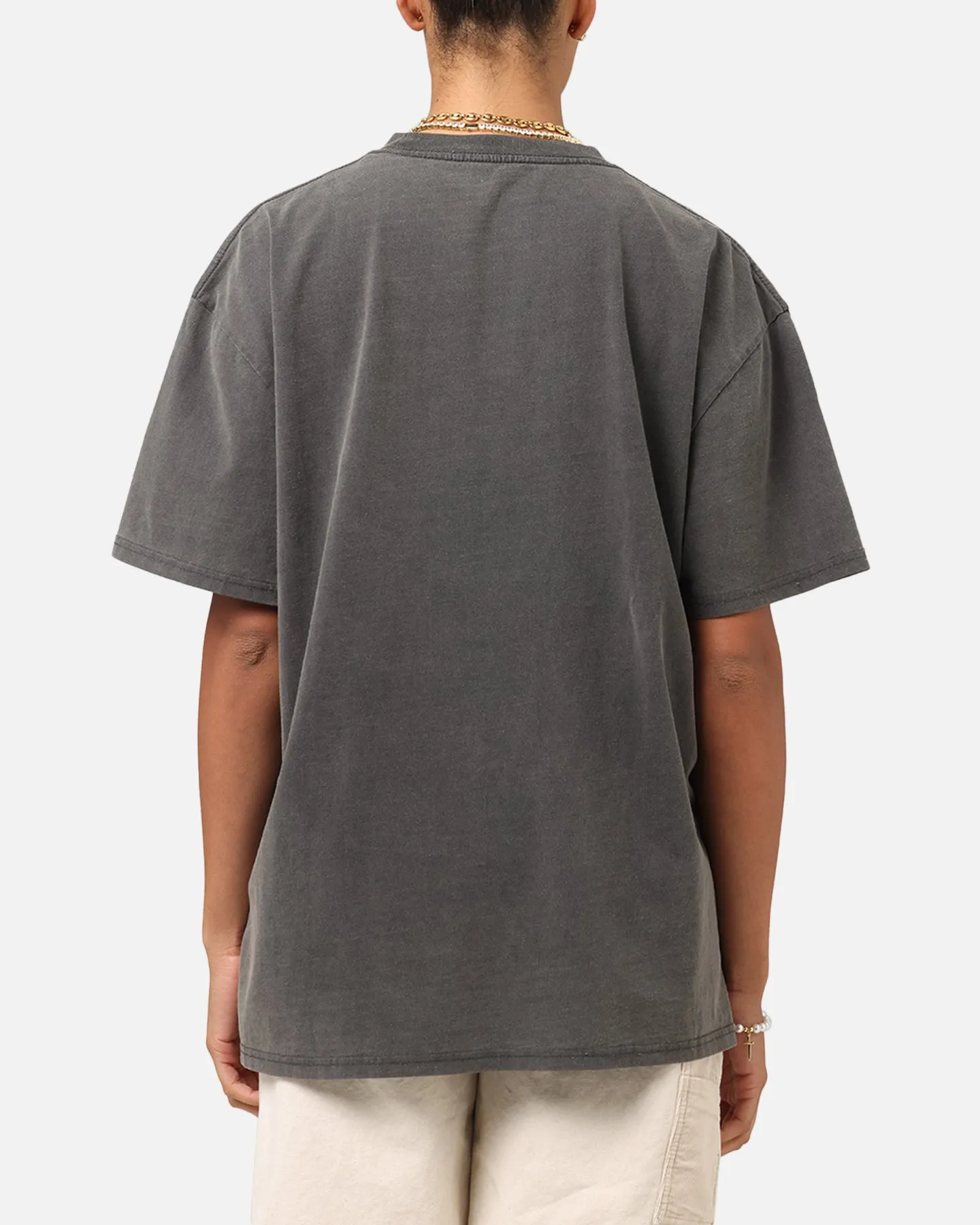 Culture Kings Boxy T-Shirt Black Wash City Fashion