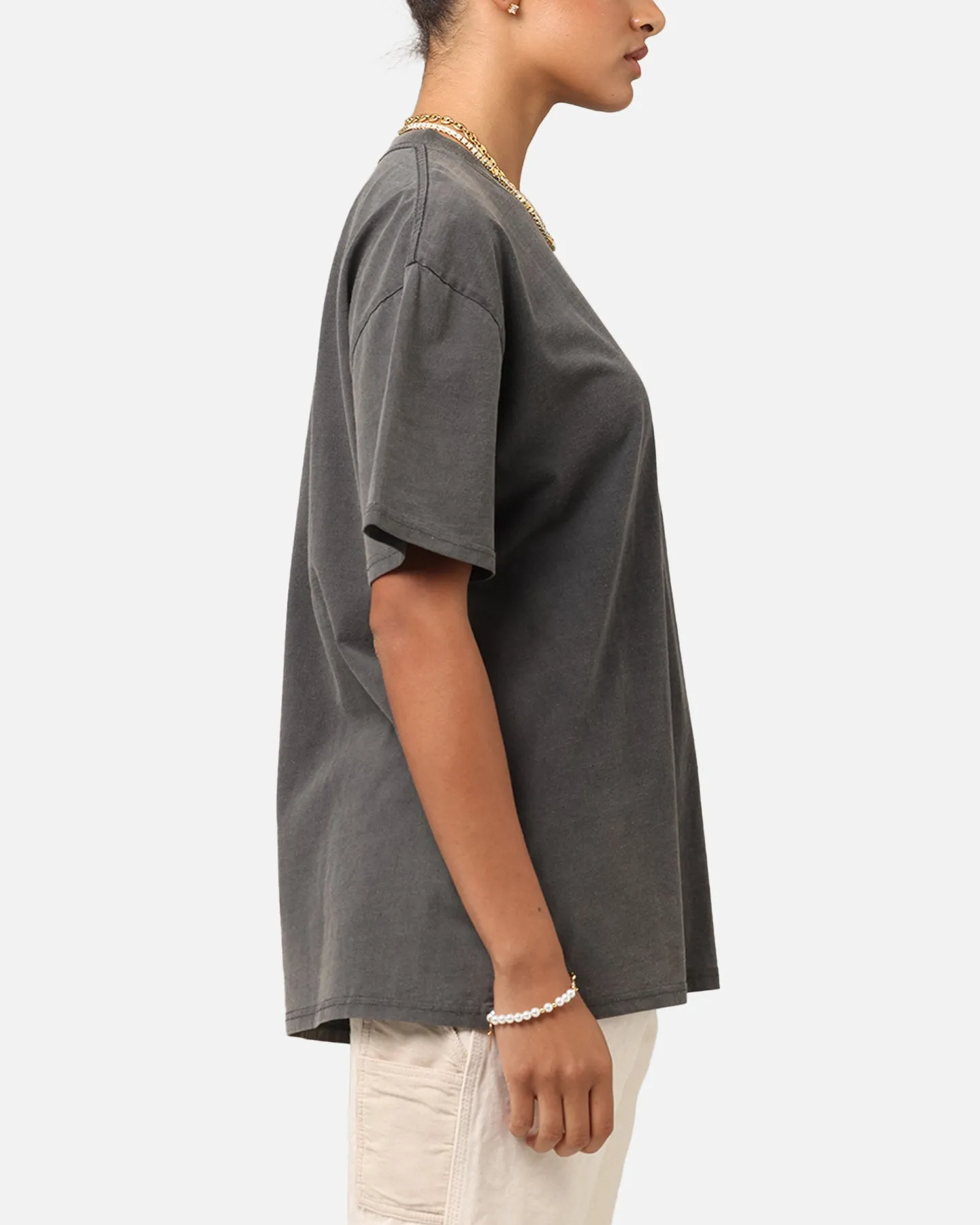 Culture Kings Boxy T-Shirt Black Wash Non Irritating Seams