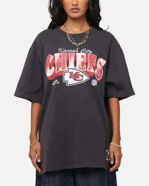 Tagless Neckline Eco Friendly Production Mitchell & Ness Kansas City Chiefs Arch T-Shirt Faded Black