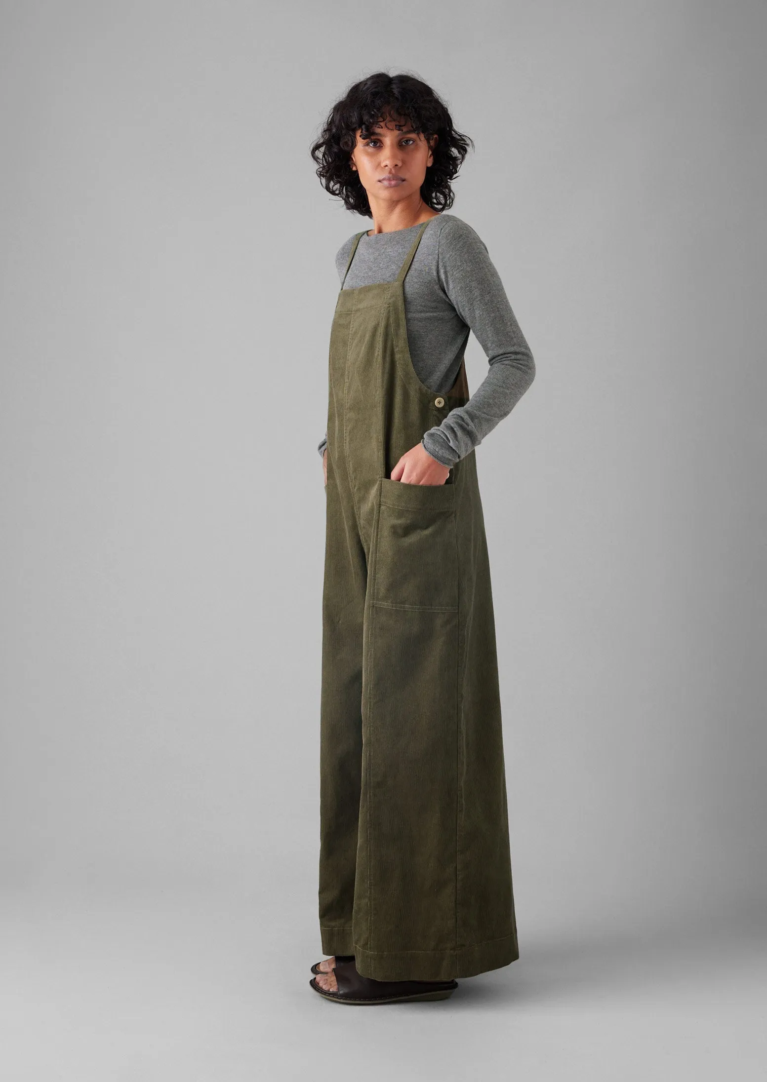 Organic Cord Pocket Jumpsuit | Pear Flexible Activewear