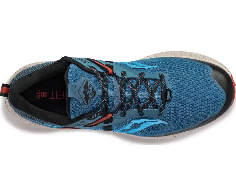 Saucony Scarpa da trail da uomo Ride 15 TR S20775-31 blu oceano Adaptive Midsole Geometry
