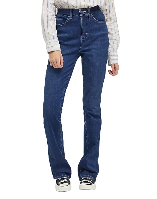 Durable Eco Friendly Fit For Life Lee pantalone jeans da donna ultra comfort a zampa 112333221 eclipse