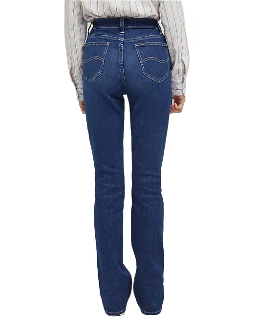 Rainy Day Chill Outfit Nature Lover Base Fit Piece Lee pantalone jeans da donna ultra comfort a zampa 112333221 eclipse