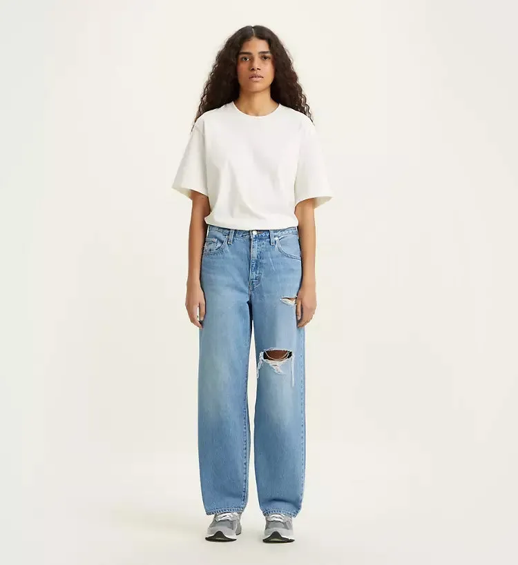 Travel Ease Levi's jeans Baggy Dad Z5993 A34940015 medium indigo destructed