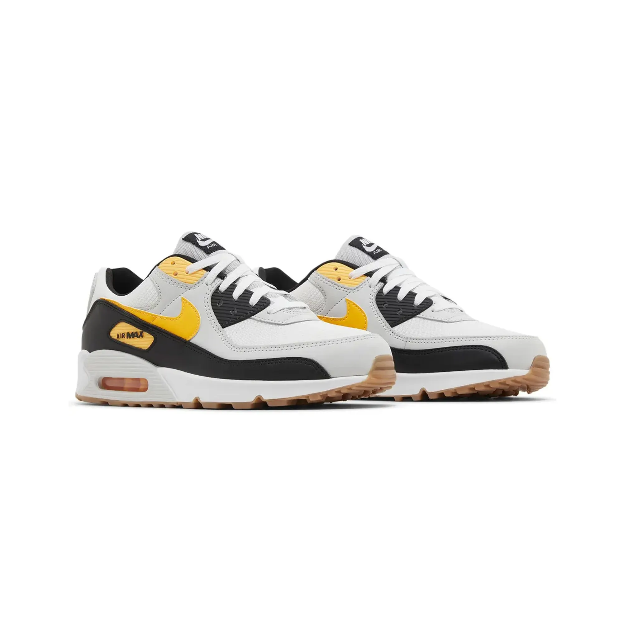 Nike Air Max 90 'White Laser Orange' (2024) running on grass