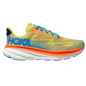 Hoka One One scarpa da corsa da ragazzo Clifton 9 1131170/EPVO arancio-giallo-azzurro Gradient Density Foam