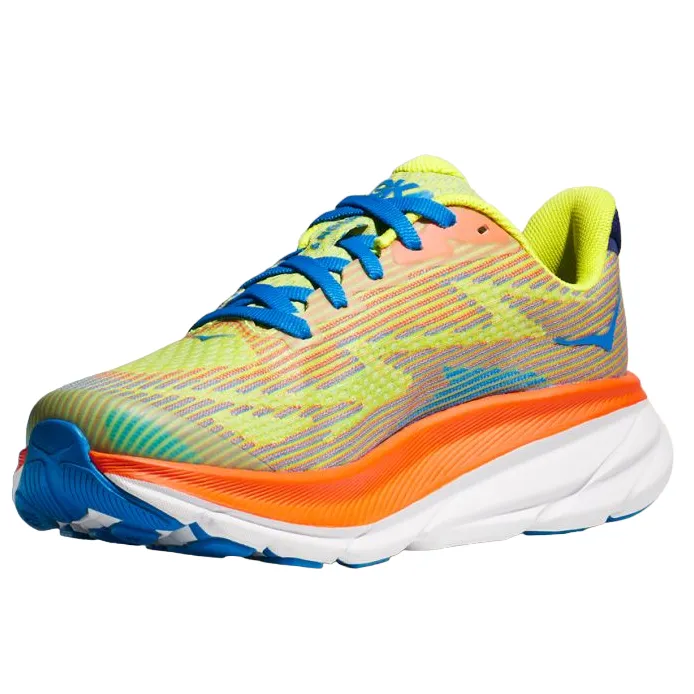 endurance - training running shoes All - Purpose Use Hoka One One scarpa da corsa da ragazzo Clifton 9 1131170/EPVO arancio-giallo-azzurro