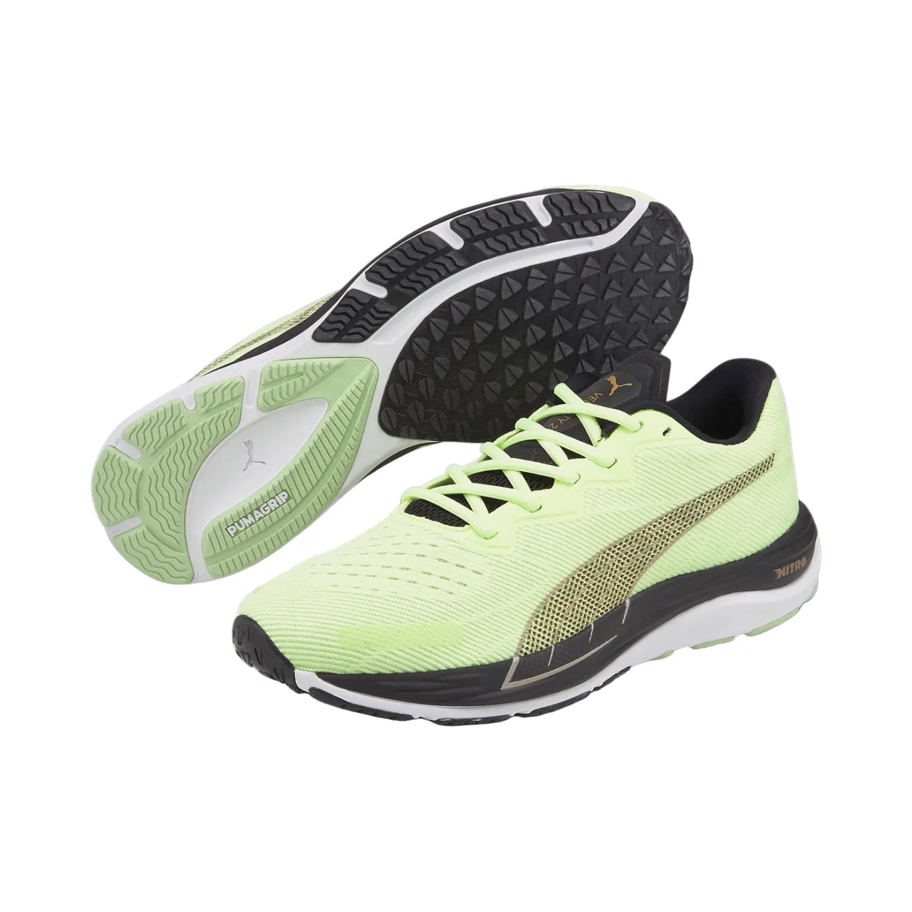 Multi Density globally - sourced Puma Scarpa da corsa da uomo Velocity Nitro 2 Run 75 378529-01 giallo-nero