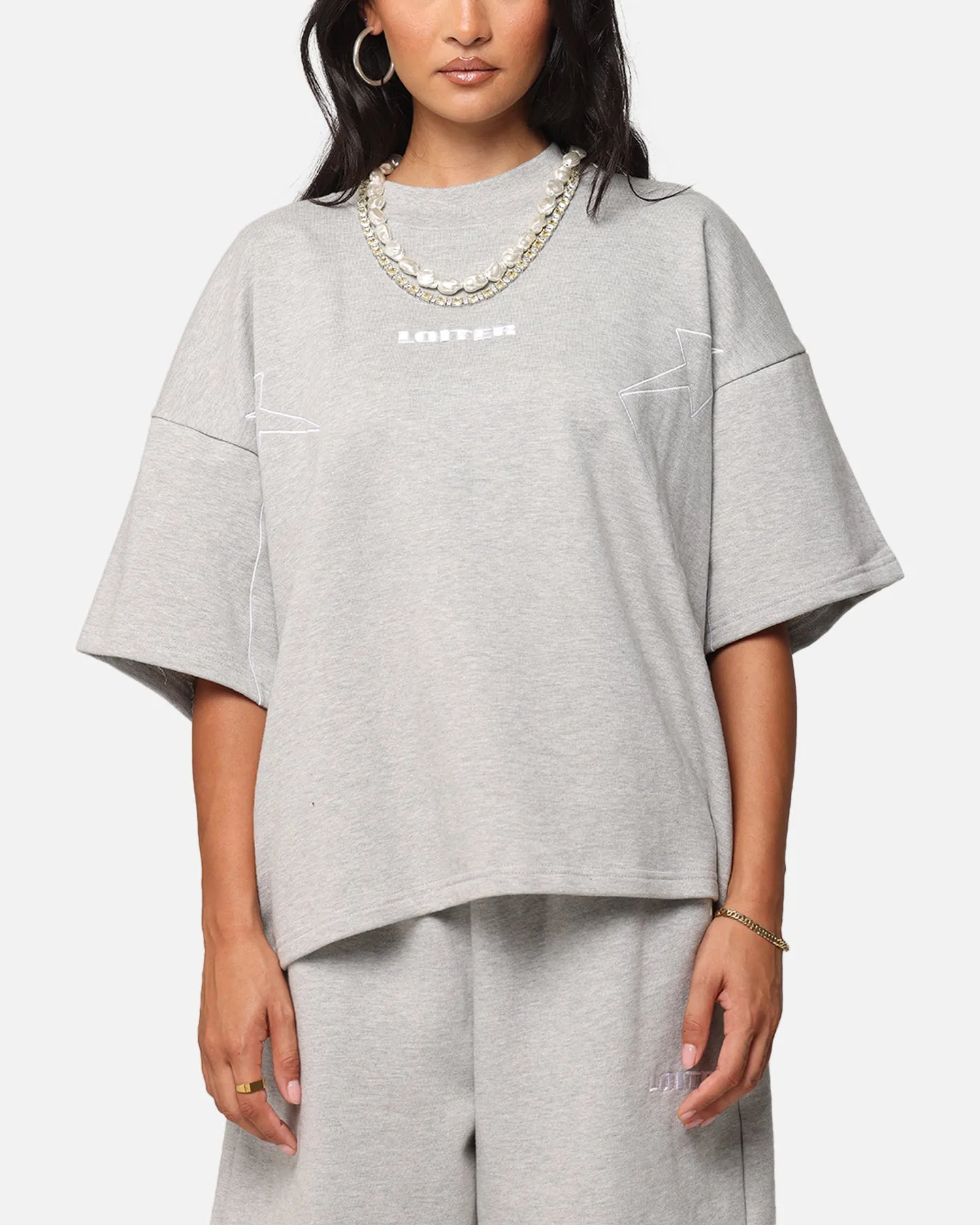 Loiter Dark Performance T-Shirt Grey brandable