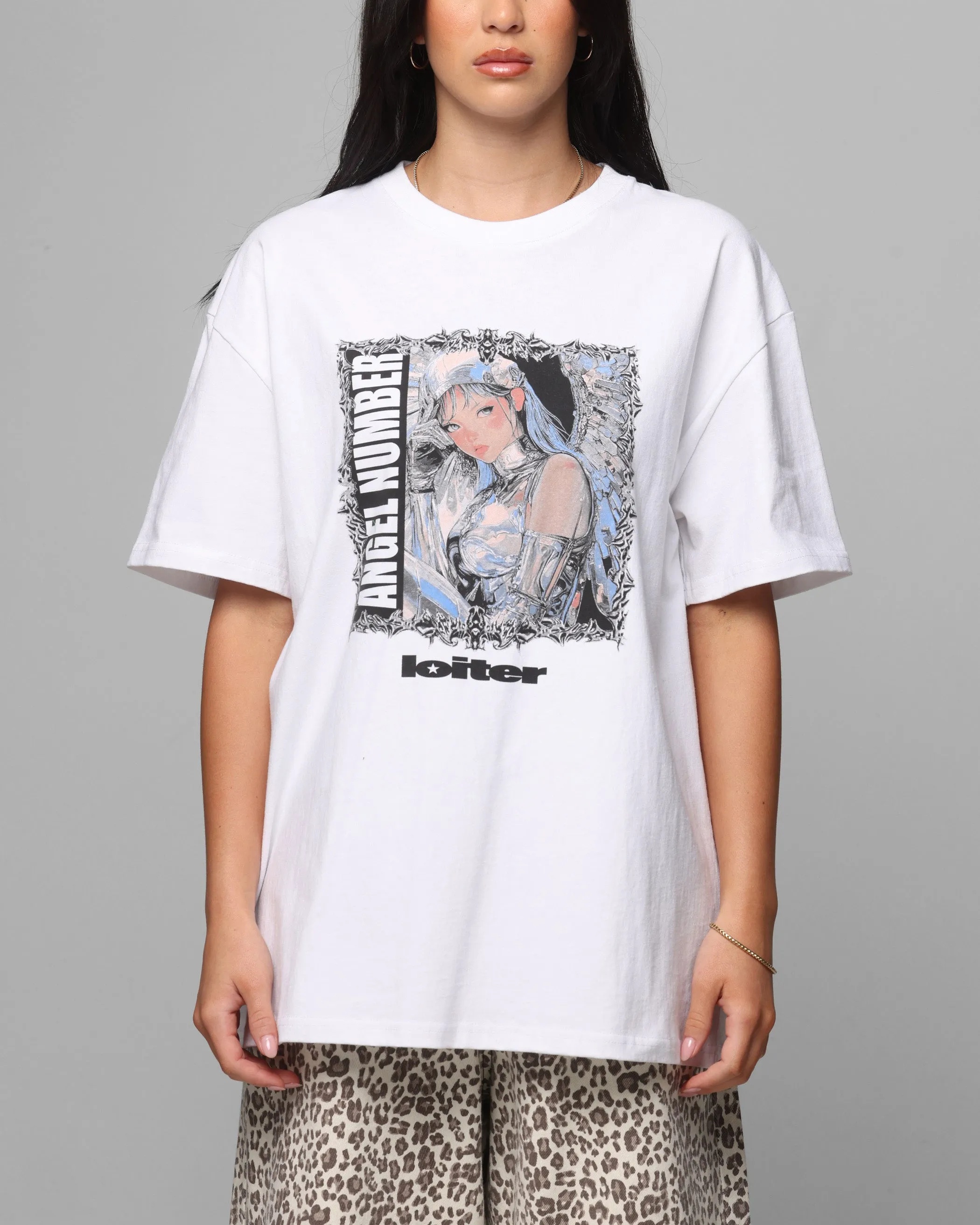 Loiter Angel Number T-Shirt White informal gathering