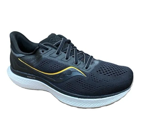 bumpy ride shoe adaptability running with a foam midsole Saucony scarpa da corsa da uomo Hurricane 23 S20615-45 black vizigold