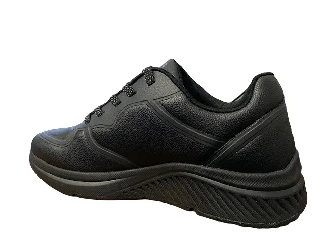 streamlined - design shoes Autumn Running Skechers sneakers bassa da donna Arch Fit S-Miles Mile Makers 155570/BBK black