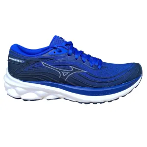 Mizuno scarpa da corsa da uomo Wave Skyrise 5 J1GC240903 azzurro blu bianco Unibody Sole Construction Engineered Knit