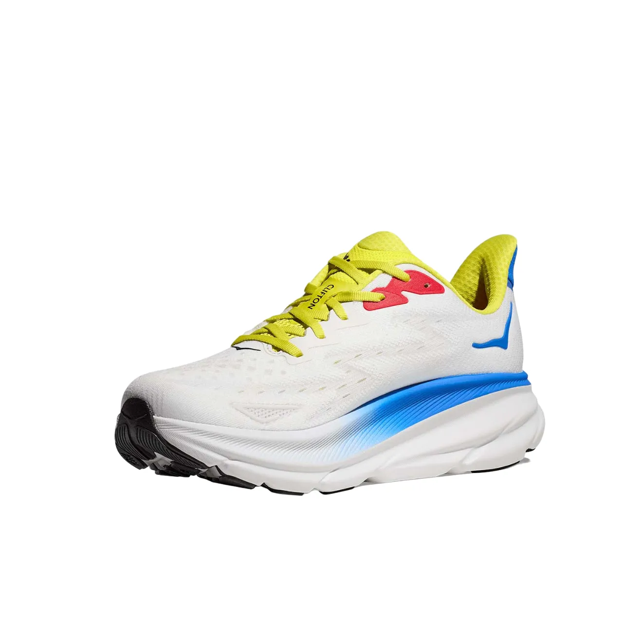 Hoka One One scarpa da corsa da uomo Clifton 9 1127895/BVR bianco-azzurro elastic closure shoes