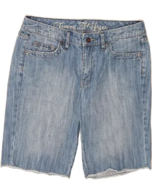 Wrinkle resistant fabric TOMMY HILFIGER Womens Denim Shorts US 6 Medium W30  Blue Cotton
