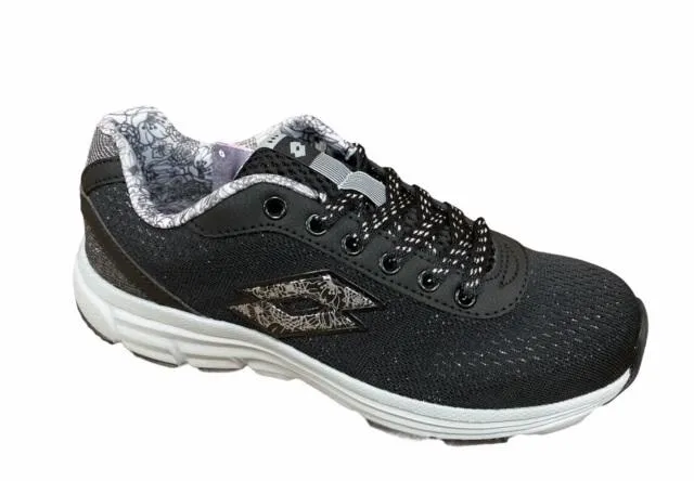 Flexible Toe Box running in a truss bridge area shoes Lotto scarpa da ginnastica da donna Superlight One S7634 nero-argento