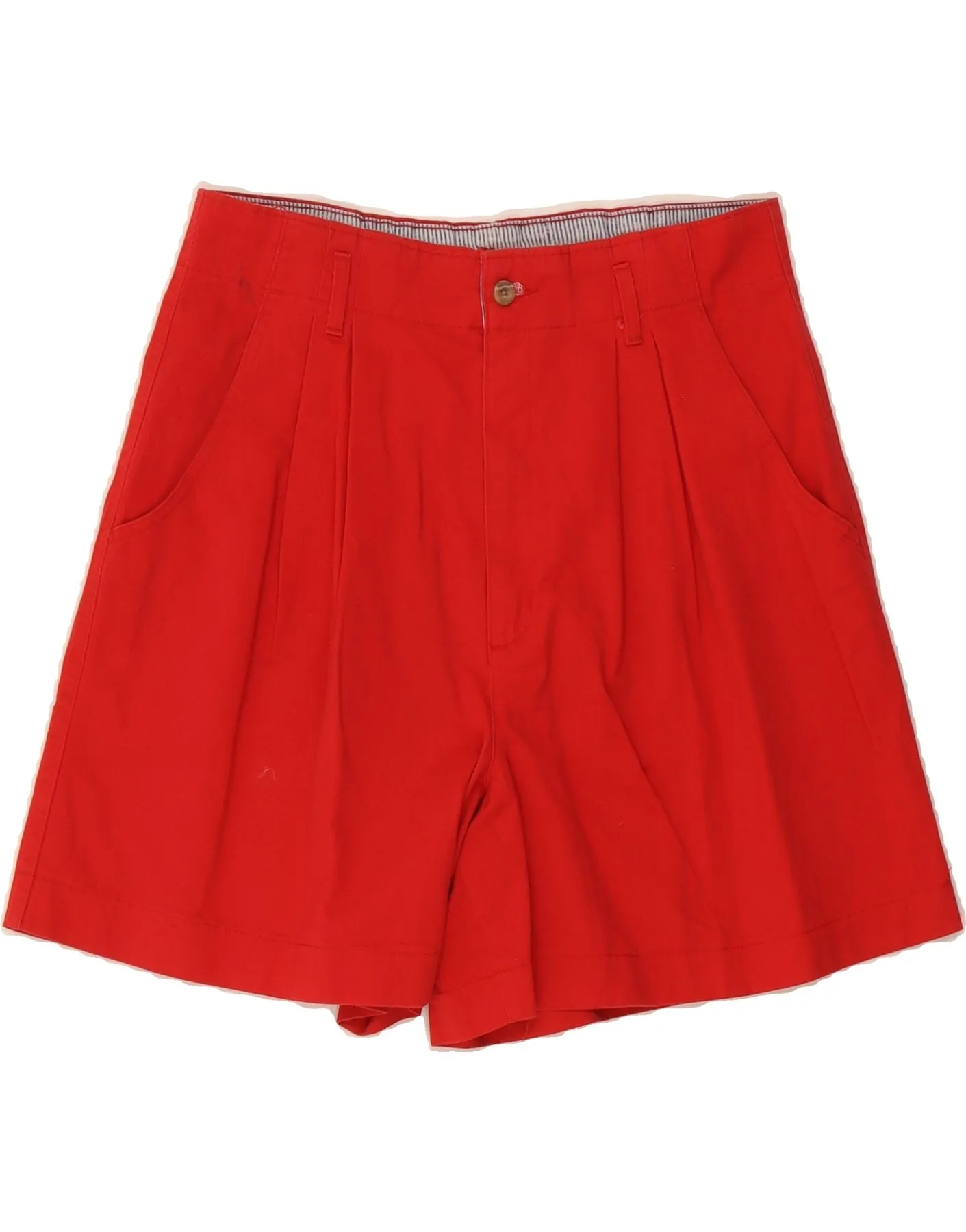 Minimal Stretch DOCKERS Womens High Waist Pegged Casual Shorts US 14 XL W32  Red Cotton