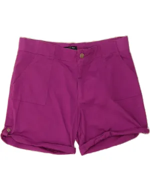 beach volleyball gear beach goers LEE Womens Riders Mid Rise Chino Shorts US 18 2XL W38 Purple Cotton