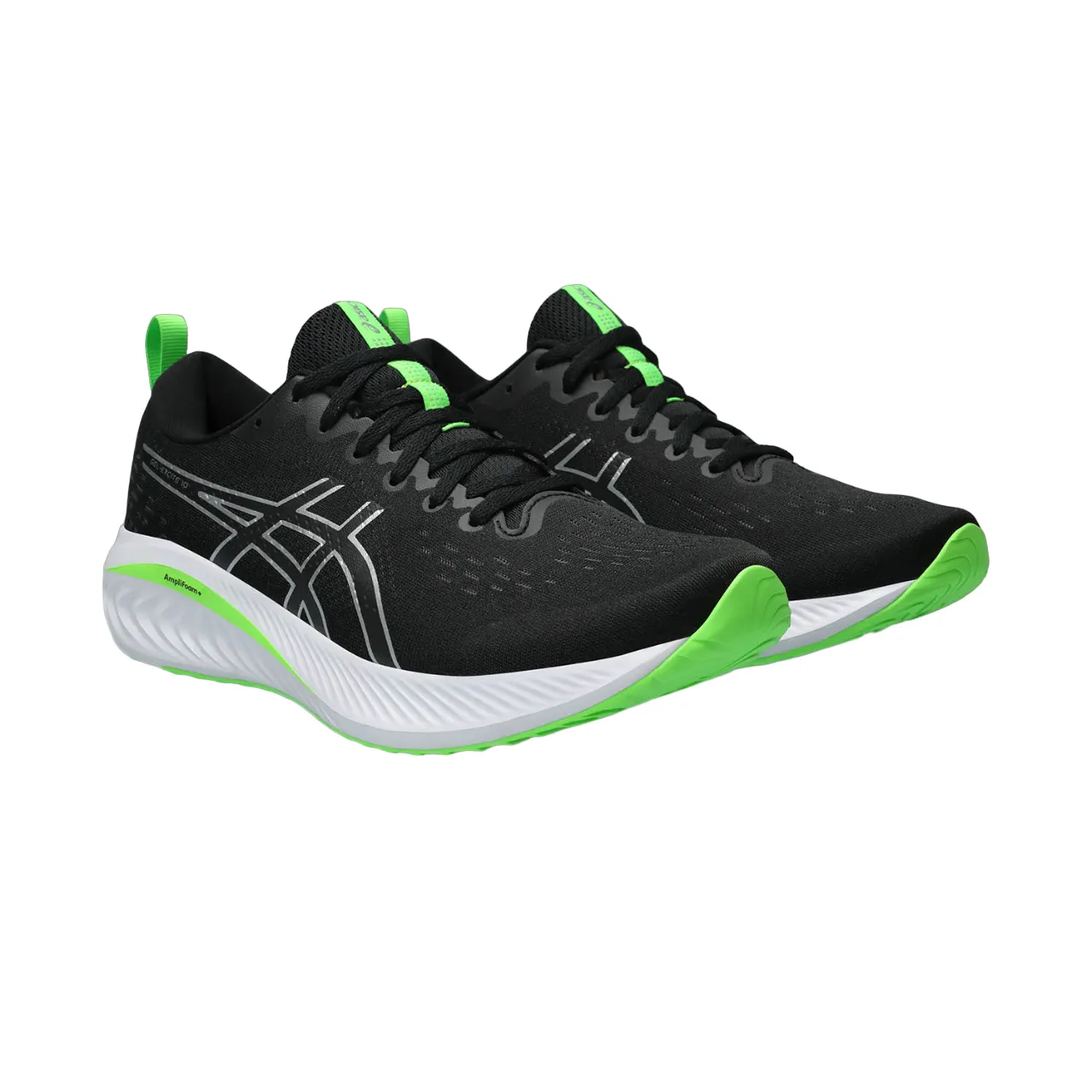 locally - sourced Shock Absorbing Outsole Asics scarpa da corsa da uomo Gel Excite 10 1011B600-001 nero argento