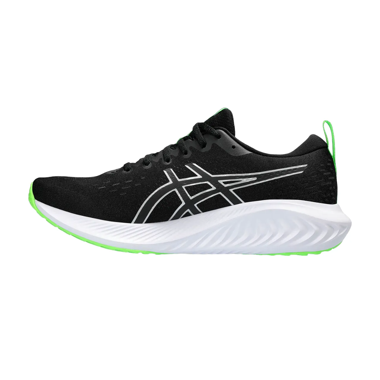 Strength training Lace   Up Design Asics scarpa da corsa da uomo Gel Excite 10 1011B600-001 nero argento