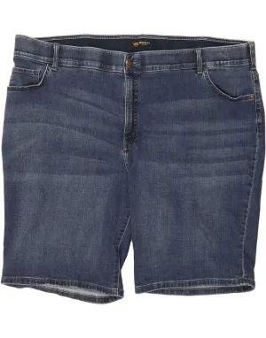 Effortless Fit LEE Womens Mid Rise Regular Fit Denim Shorts W50 6XL Blue Cotton
