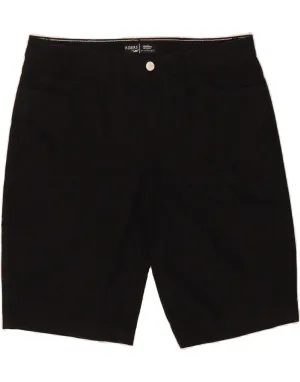 spring shorts Tear Resistant Panels LEE Womens Riders Mid Rise Bermuda Shorts US 14 XL W34  Black Cotton
