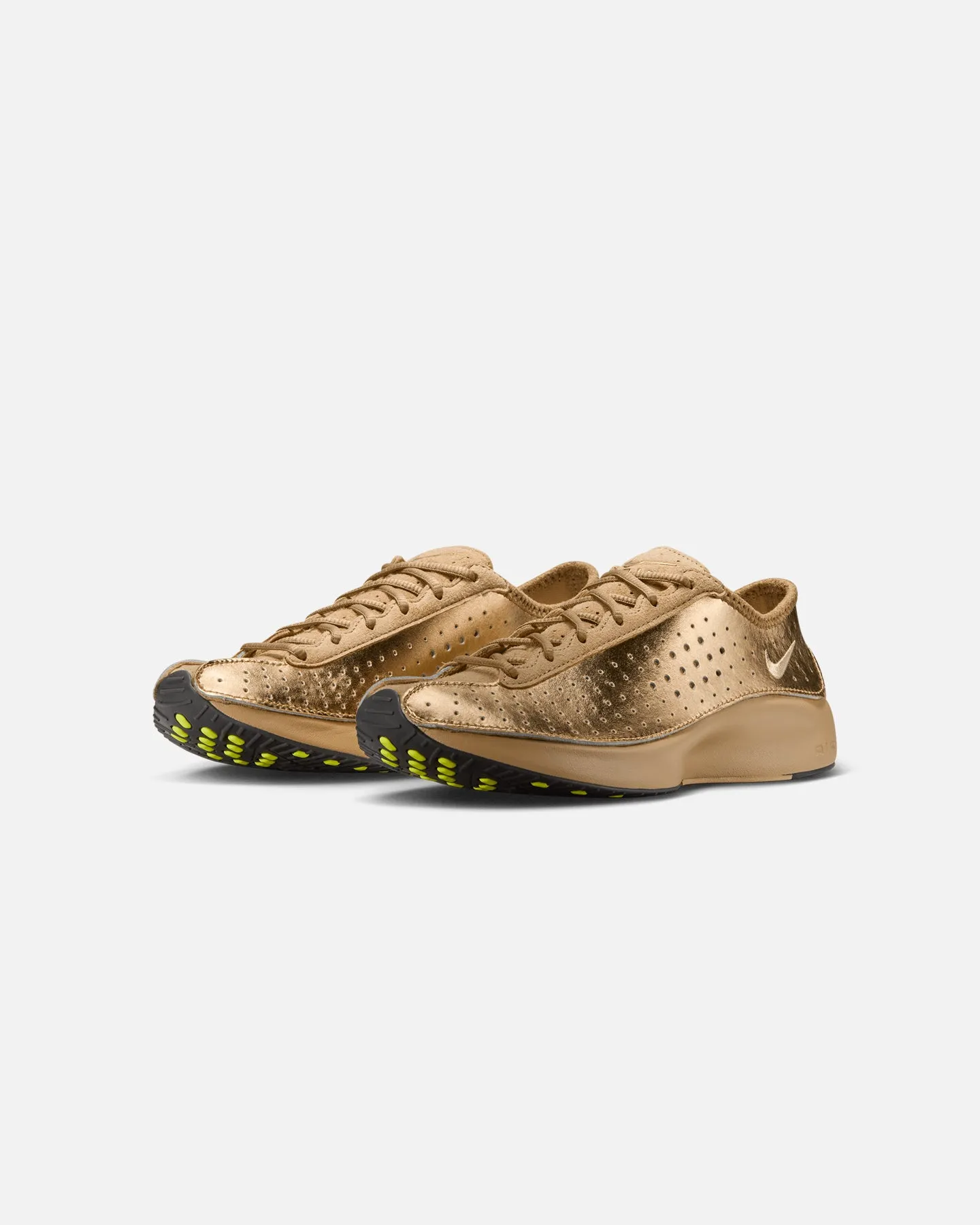 Genuine Leather Upper High Rebound Midsole Nike Women's Air Superfly Gold/Parachute Beige