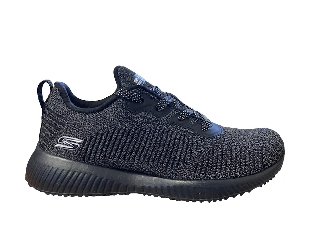 Skechers scarpa sneakers da donna Bobs Squad Ghost Star 117074/BBK nero stain - resistant shoe feature