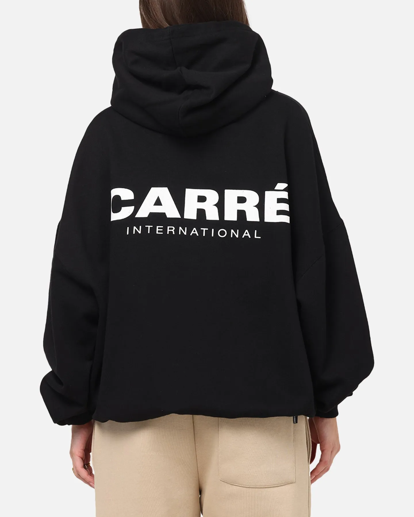 Carre International Hoodie Black Gerbil like Celebrity Worn