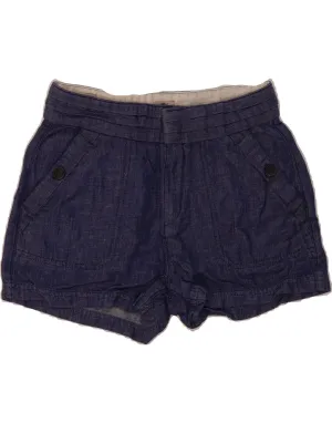 TIMBERLAND Womens Denim Shorts US 2 XS W26  Navy Blue Fastening Closure