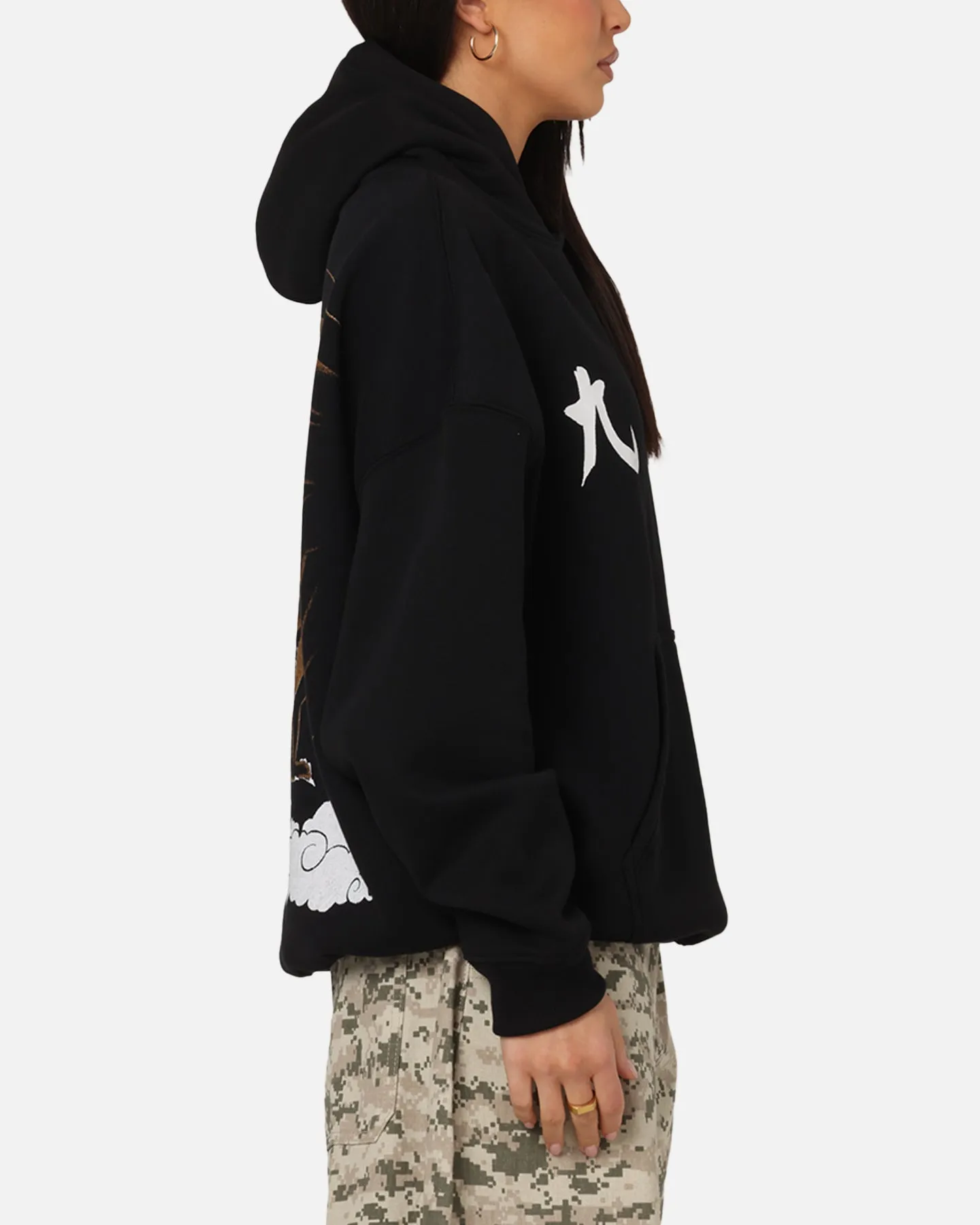 73 Studio X Naruto Shippuden Kurama Premium Hoodie Black Gym Wear