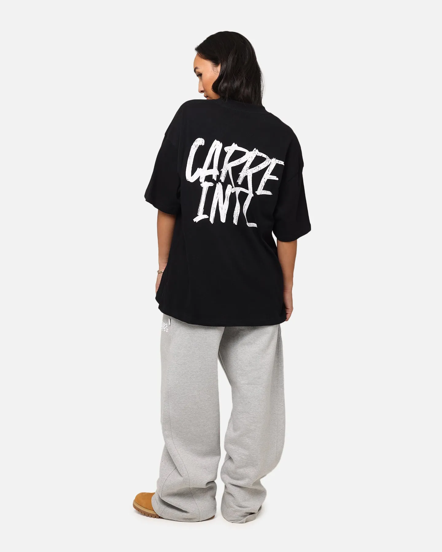 Carre Intl Drop Shoulder T-Shirt Black Light Outfit