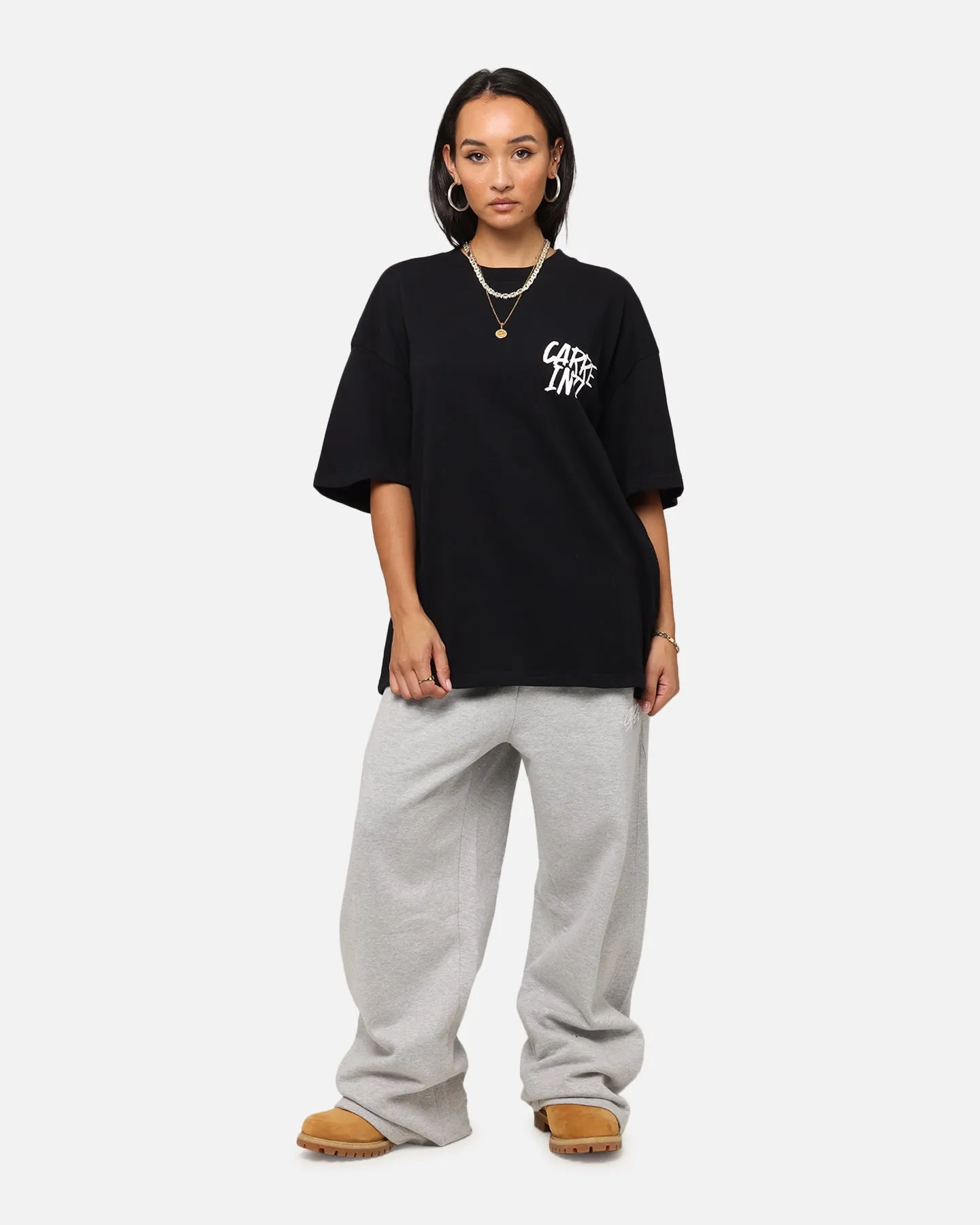 Seasonal Outfit Essential Fashion Carre Intl Drop Shoulder T-Shirt Black