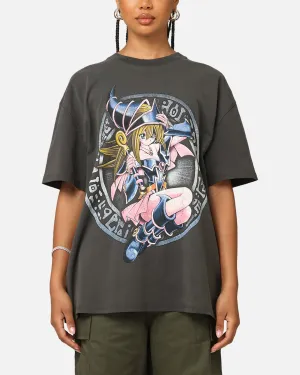 Goat Crew X Yu-Gi-Oh! Dark Magician Girl Card Heavy T-Shirt Black Wash Summer Casual