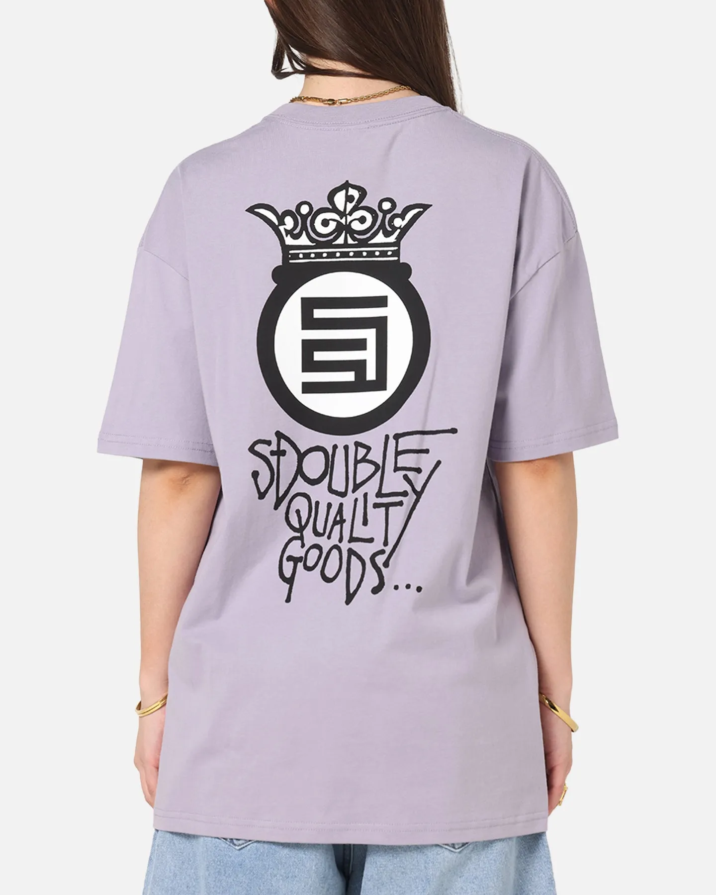 Summer Ready S Double Crown Dot T-Shirt Dusty Purple