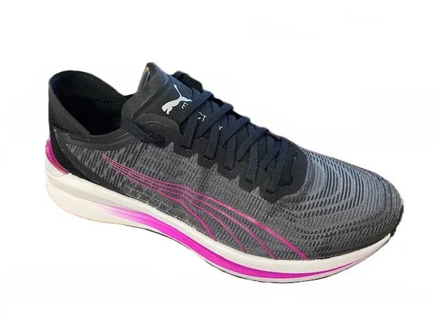 Puma scarpa da corsa da donna Electrify Nitro 195174 08 black-castlerock-deep orchid Traction Grip