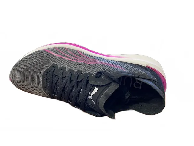 Puma scarpa da corsa da donna Electrify Nitro 195174 08 black-castlerock-deep orchid Breathable Shoes