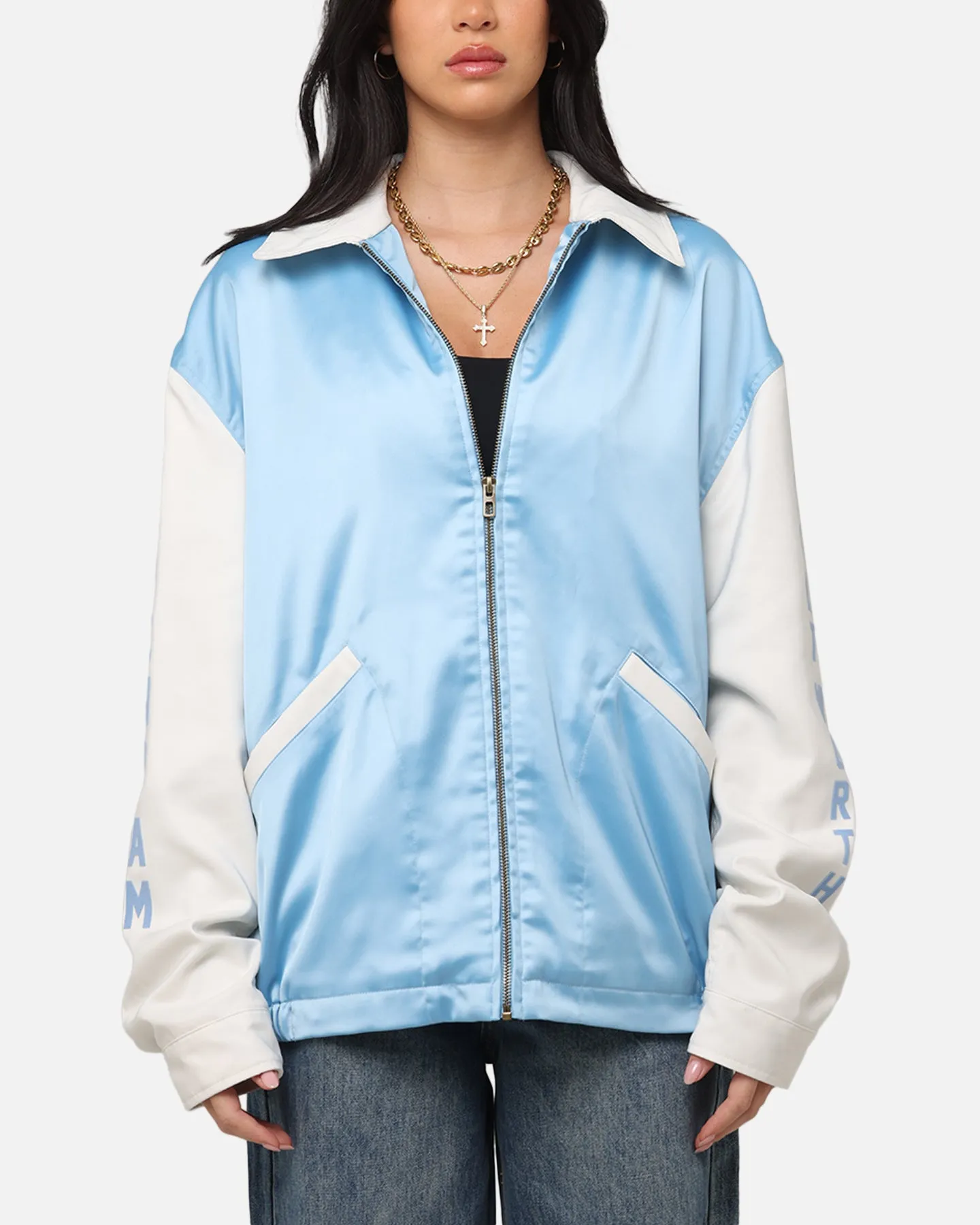 Soft inner layer Champion 50's Team Captain Jacket Pale Blue
