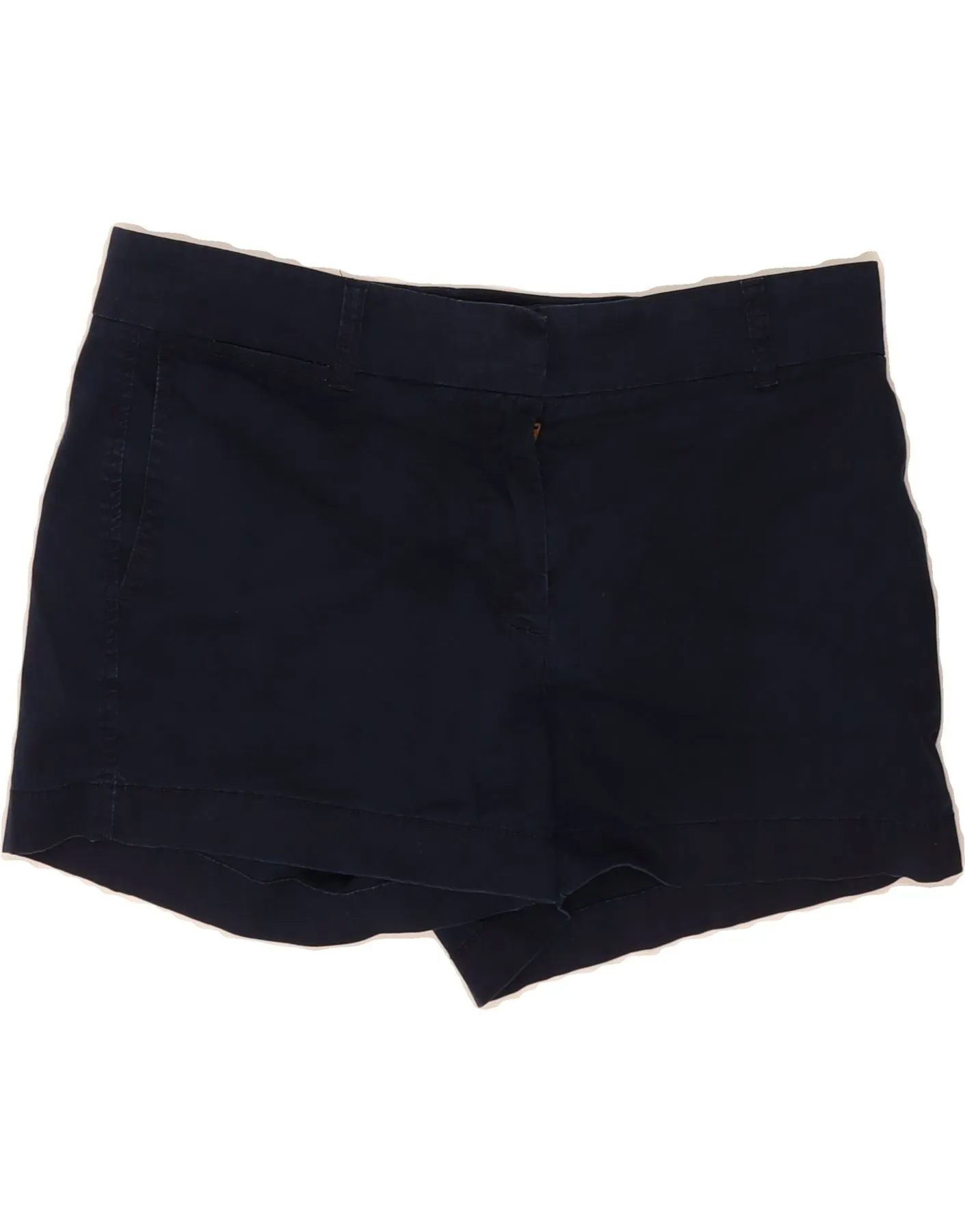 Relaxed Fit J. CREW Womens Chino Shorts US 6 Medium W32 Navy Blue