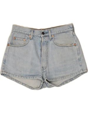Low Maintenance Fabric LEVI'S Womens Denim Shorts W30 Medium Blue Cotton