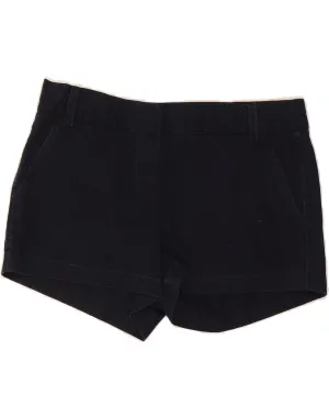 J. CREW Womens Chino Shorts US 10 Large W34 Navy Blue Cotton Soft Comfort