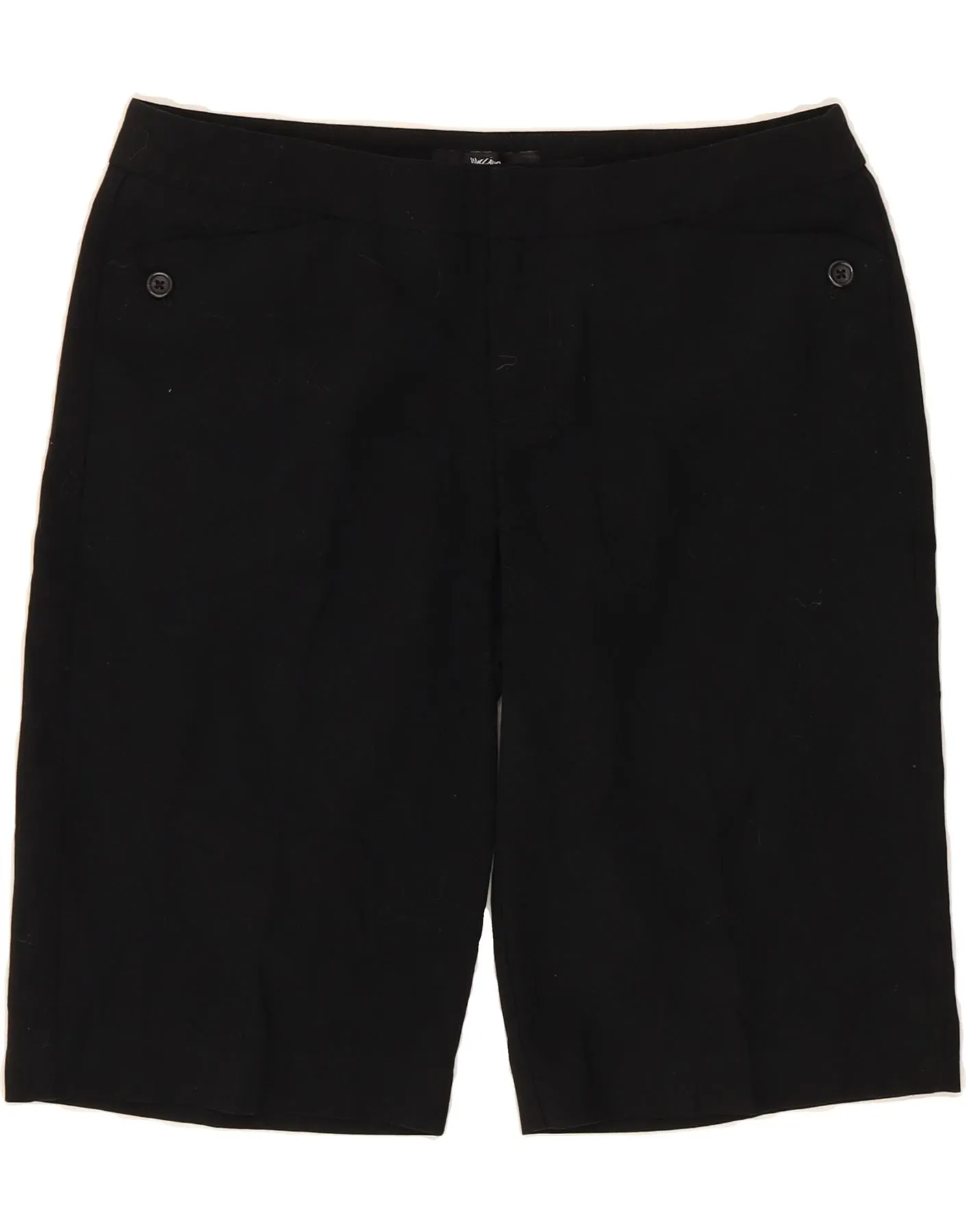 MOSSIMO Womens Stretch Bermuda Shorts US 4 Small W30 Black Polyester homecoming Moisture wicking