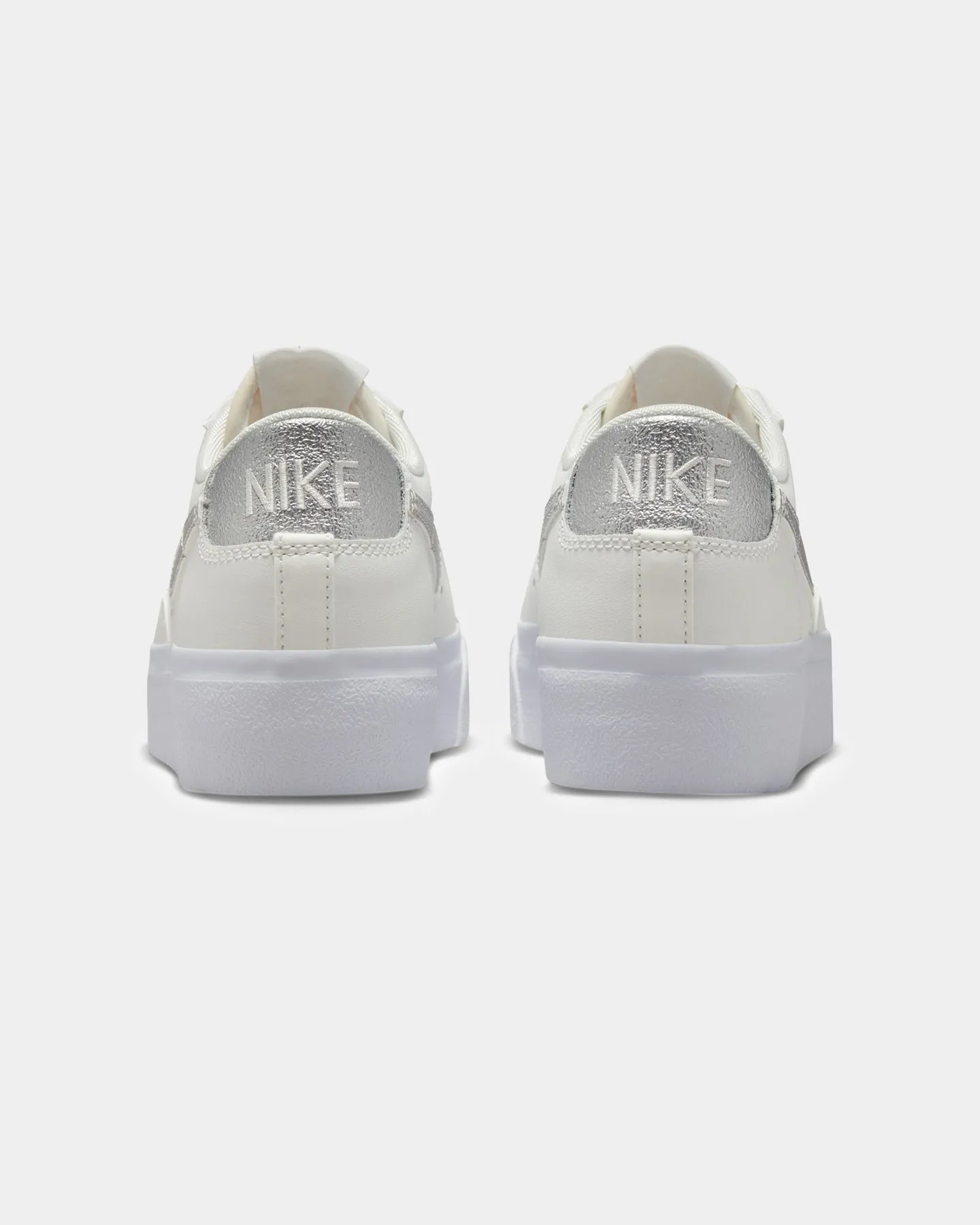 Nike Women's Blazer Low Platform Summit White/Metallic Comfort Walk