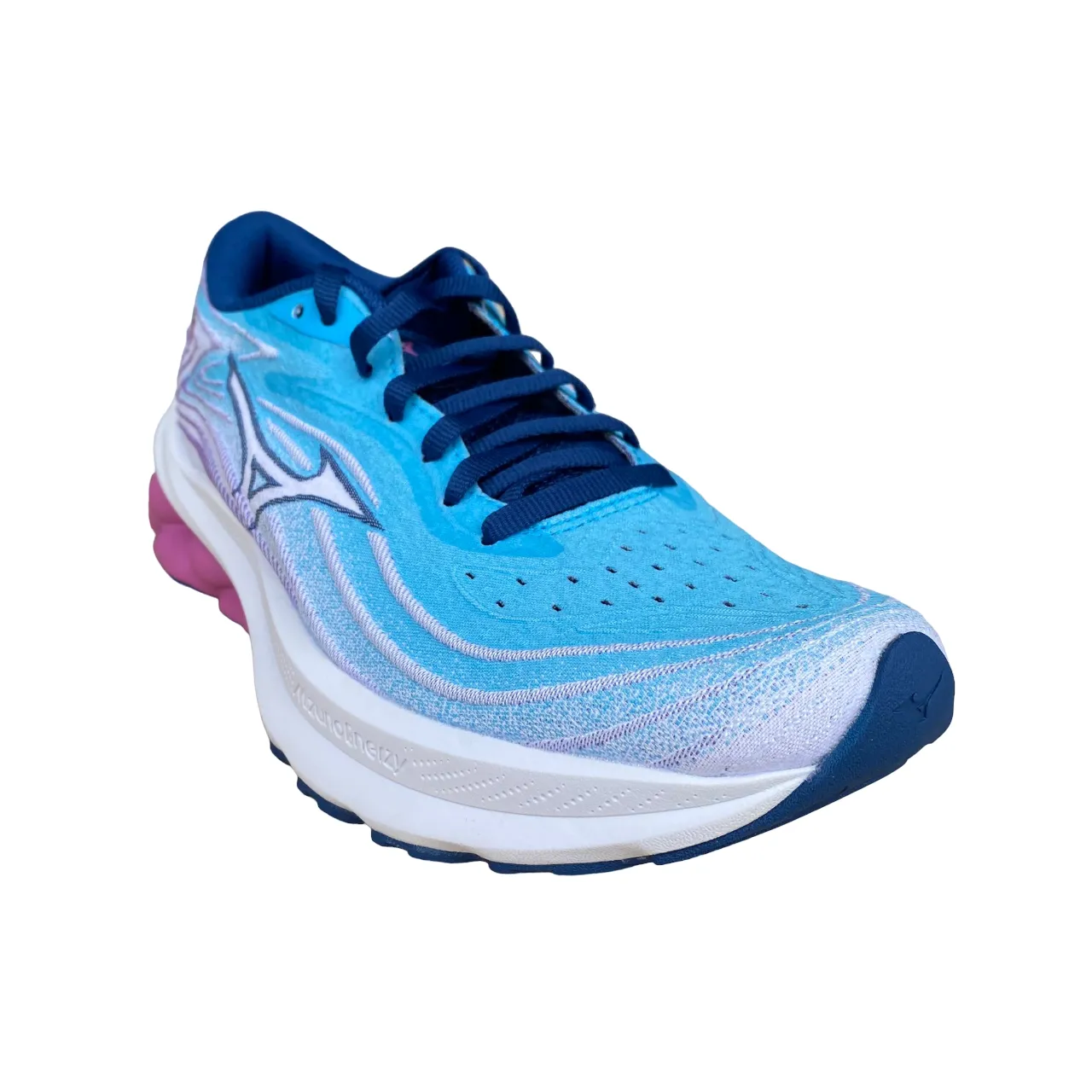 Mizuno scarpa da corsa da donna Wave Skyrise 5 J1GD240923 azzurro blu giacinto color - red