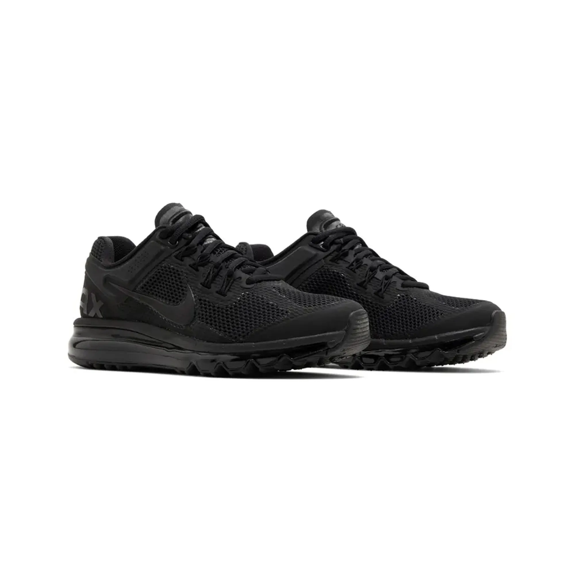Nike Air Max 2013 'Triple Black' (2023) mid - range running shoes Slip   On