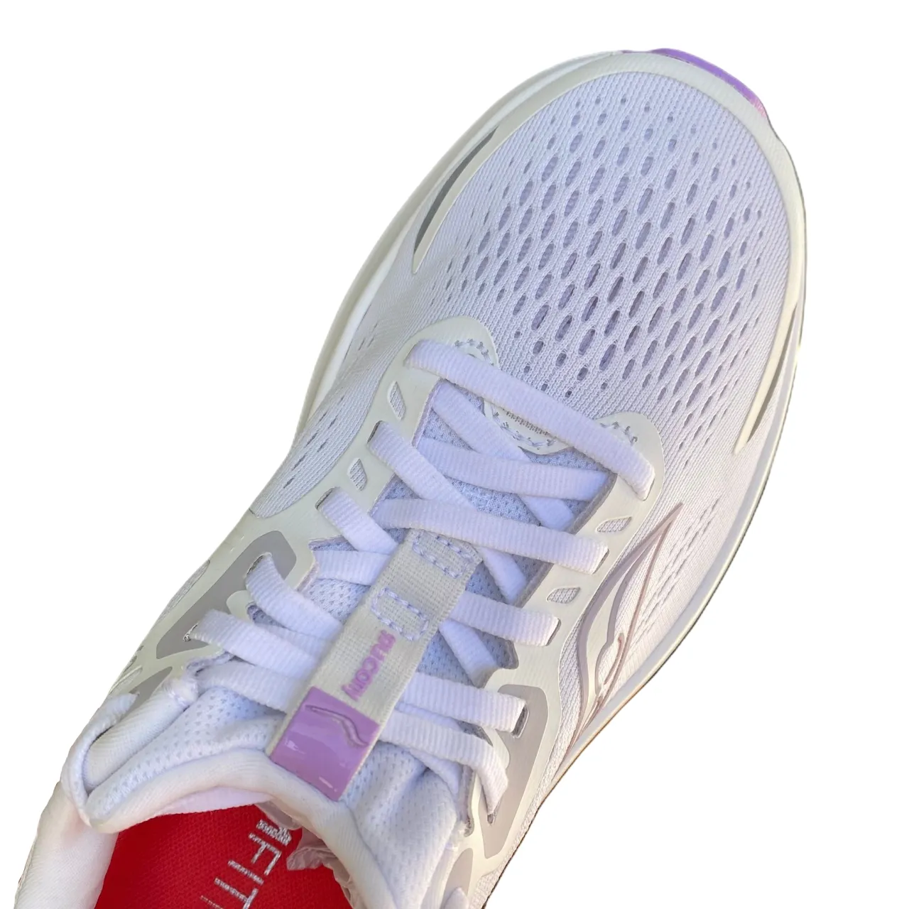 male athlete shoes Saucony Guide 18 S10998-241 Scarpe Running Donna Bianco