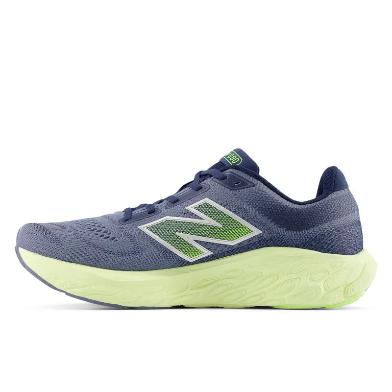foot - power running shoes Fresh Foam X 880v14 - Arctic Grey with Limelight and NB Navy - Men's
