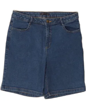 MARKS & SPENCER Womens Denim Shorts UK 12 Medium W30  Blue Cotton Concert wear Athletic Wear