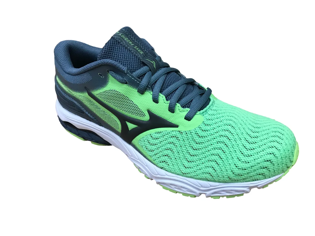 Mizuno Scarpa da corsa da uomo Wave Prodigy 4 J1GC221053 909 nero verde blu Cold weather run Multi - purpose